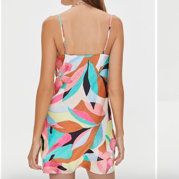 Floral Cowl Neck Dress - Picture 3 of 6